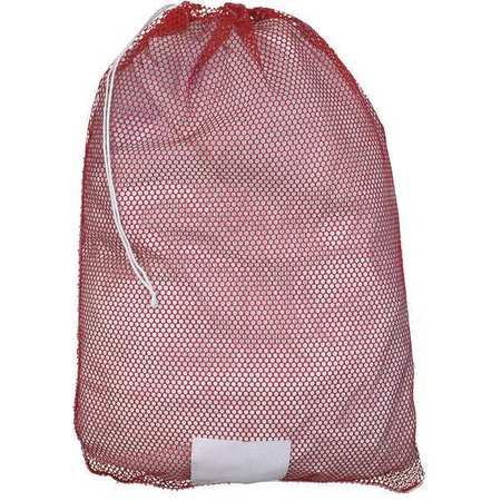 Zoro Select Drawstring Polyester Laundry Bag Red GP245157