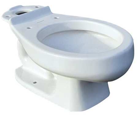 AMERICAN STANDARD Toilet Bowl, 1.28 gpf, Gravity Fed, Floor Mount, Round, White 3128001.020