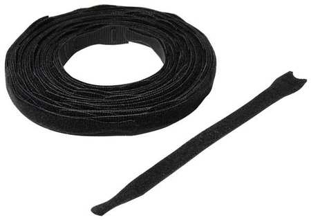 VELCRO BRAND 3/4" W x 8" L Hook-and-Loop Black Back-to-Back Adhesive Fastener Strap, 45 pk. 151495