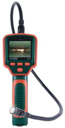Extech Video Borescope, 2.4 In, 39 In Shaft BR80