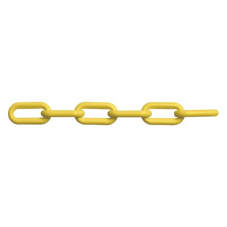 ZORO SELECT Yellow Plastic Chain, Weldlss, 8mm, 150ft L PEE-H2612-0552