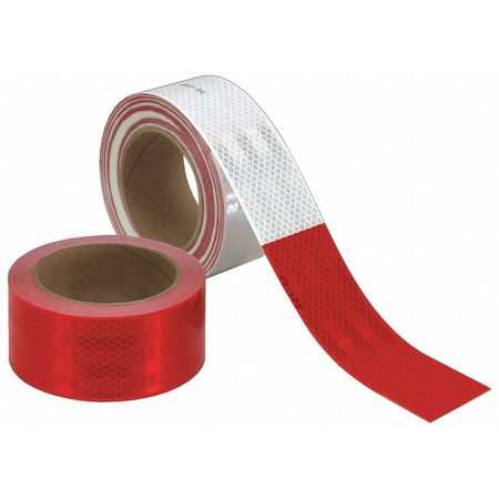 3M Reflective Tape, Red/White, 53 ft. L 983