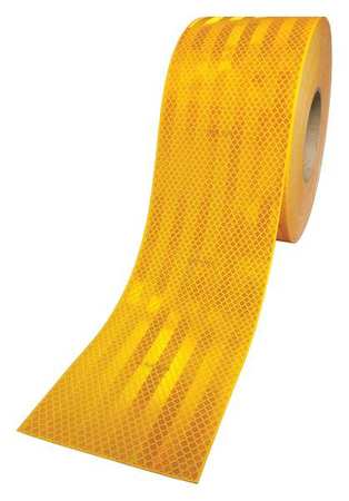 3M Reflective Tape, Yellow, 4 in. W 983-71  ES