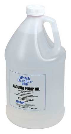 WELCH Vacuum Pump Oil, 1 gal., 0.83 Spec Gravity 8995G-15