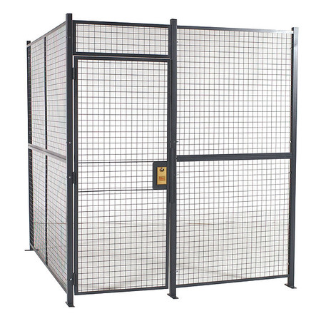 RAPIDWIRE Welded Partition Cage, 8 ft. 6inW, 3 Sided 810103W