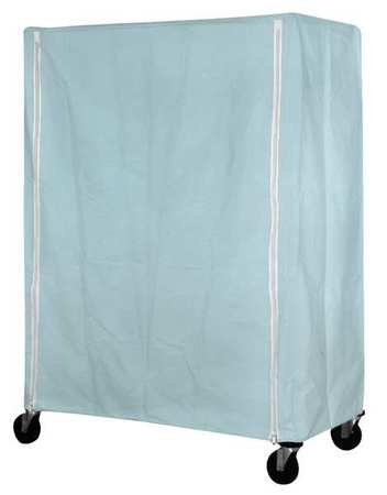 EAGLE GROUP Cart Cover, 36x24x63, Blue, Nylon, Zipper CZC-63-2436-D-PB