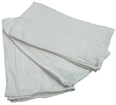 R & R TEXTILE Hand Towel, 16x27 In, White, PK12 51610