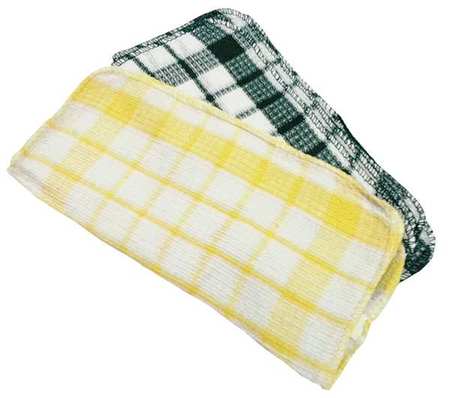 R & R Textile Dish Cloth, 11x11 In, Striped, PK24 41234