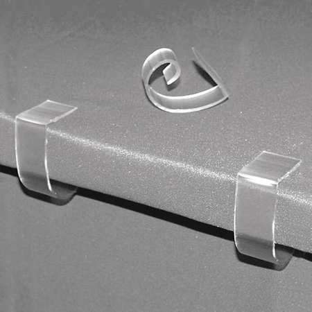 SUPER MULTI-CLIP BY FASTENATION Table Cloth Clip, Rigid PVC, PK100 SMCTCC