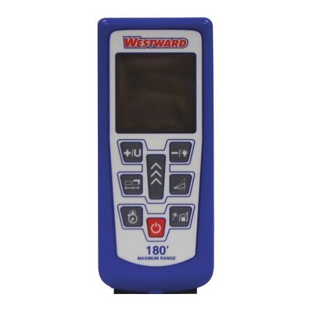 WESTWARD Laser Distance Measurer, 2in. to 180 ft. 38YG97