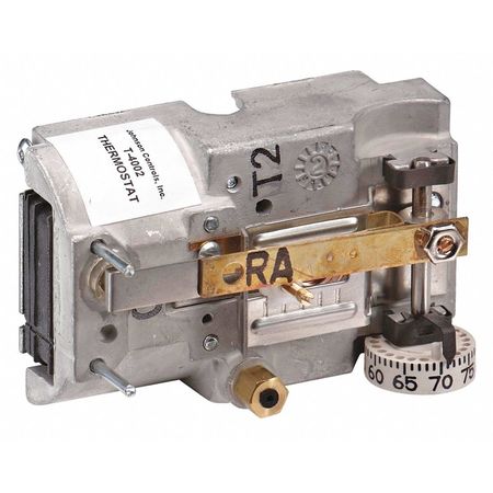 JOHNSON CONTROLS Pneumatic Thermostat, Single Temperature, Heating and Cooling, 2 Pipe T-4002-202