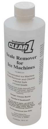 SCOTSMAN Ice Machine Cleaner, 16 oz., Clear, PK12 19-0653-12