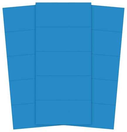 MAGNA VISUAL Magnetic Strips, Pre-Cut, 2in, Blue, PK25 PMR-725