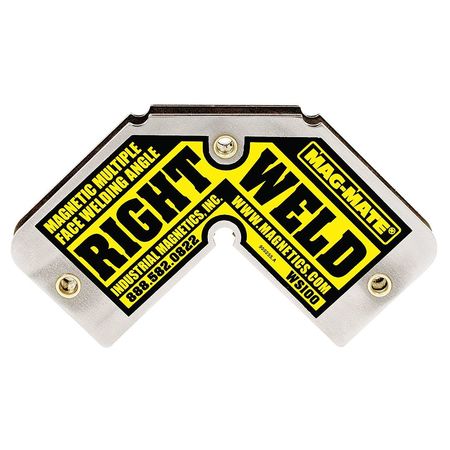 Mag-Mate Magnetic Weld Square, 5-1/2x2-7/8in, 40lb WS100