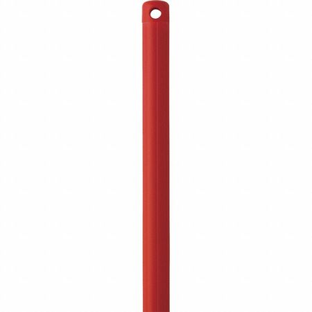 Vikan 1025mm Color Coded Handle, 1 1/4 in Dia, Red, Stainless Steel 29834