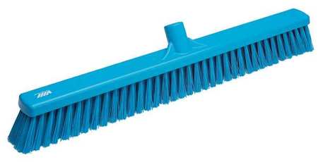 VIKAN 24 in Sweep Face Broom Head, Soft, Synthetic, Blue 31993