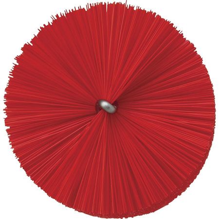 Vikan 2 5/8 in W Tube and Valve Brush, Medium, 13 1/2 in L Handle, 5 51/64 in L Brush, Red 53704