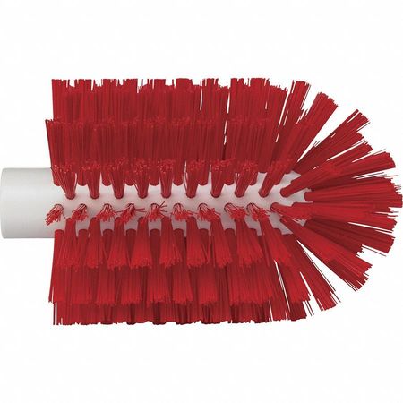 Vikan 3 7/8 in W Tube and Pipe Brush, Medium, Not Applicable L Handle, 6 in L Brush, Red 53801034