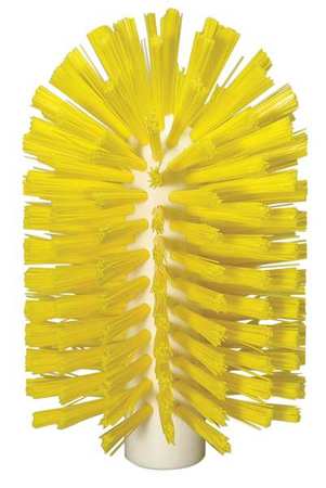 Vikan 3 7/8 in W Tube and Pipe Brush, Medium, Not Applicable L Handle, 6 in L Brush, Yellow 53801036
