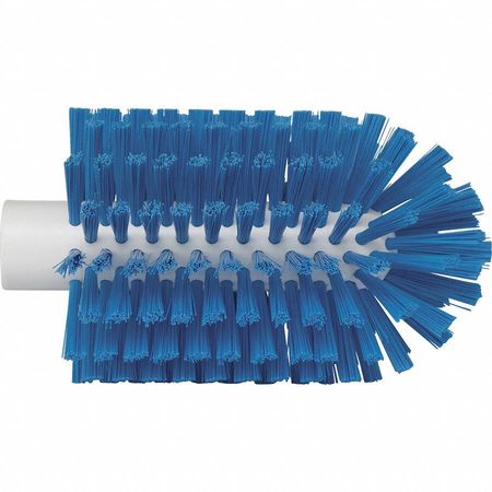 Vikan 3-1/2" W Tube and Pipe Brush, Medium, Not Applicable L Handle, 5 3/4 in L Brush, Blue 5380903