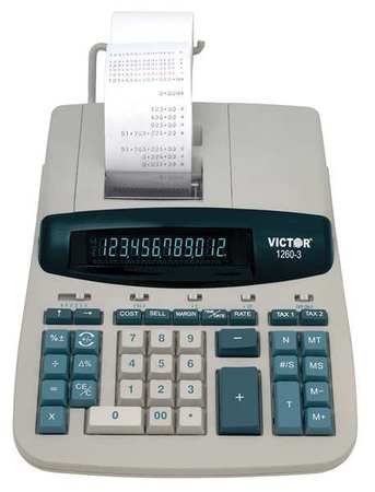 Victor Technology Calculator, Printing, Desktop 1260-3