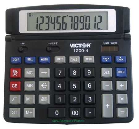 Victor Technology Calculator, Desktop, 12 Digits 1200-4