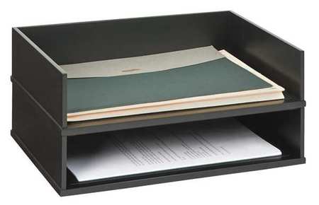 VICTOR TECHNOLOGY Stacking Letter Tray, Black 1154-5