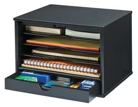 Victor Technology Desktop Organizer, Black, 5 Compartments 4720-5