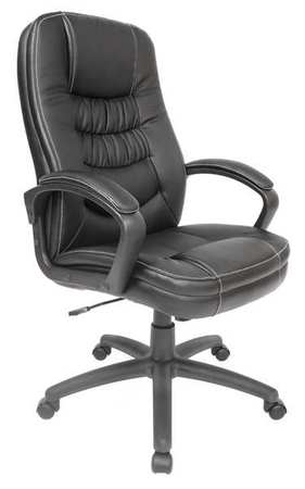 Comfort Products Executive Chair, Foam, 22 3/8- Height, Fixed Arms, Black 60-5811