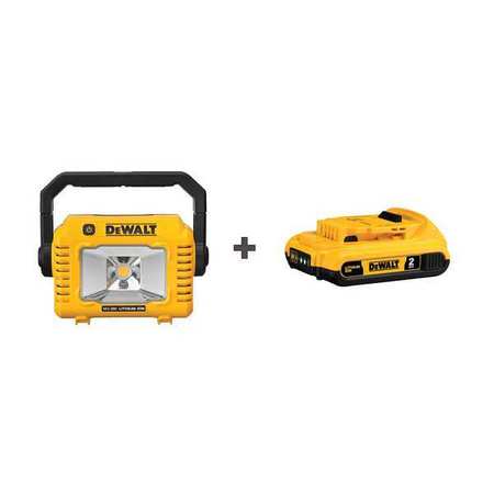 Dewalt Cordless Work Light, Battery Incl DCL077B/DCB203