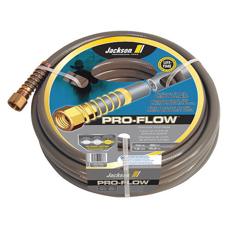 JACKSON PROFESSIONAL TOOLS Hose, Gray, 50 ft. L, 5/8" Inside Dia. 4003600