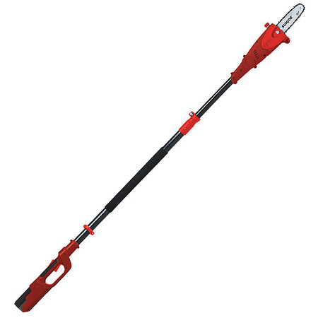 Sun Joe 8" Battery Powered Cordless Telescoping Pole Chain Saw, Red ION8PS2-LT-RED