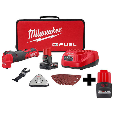 MILWAUKEE TOOL M12 FUEL Multi-Tool Kit, M12 CP2.5 2526-21XC, 48-11-2425