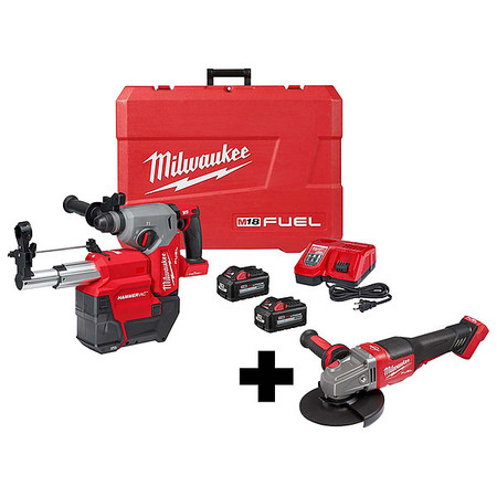 MILWAUKEE TOOL M18 FUEL 1-1/8" SDS+RtryHmr, ImpWrnch 2914-22DE, 2980-20