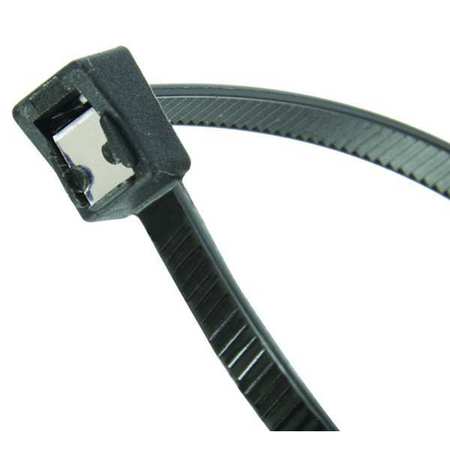 GARDNER BENDER Cable Tie, Self Cutting, 8", 50 lb., Bk, PK50 46-308UVBSC