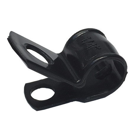 GARDNER BENDER Plastic Cable Clamp, 1/4" UVB, Black, PK18 PPC-1525UVB