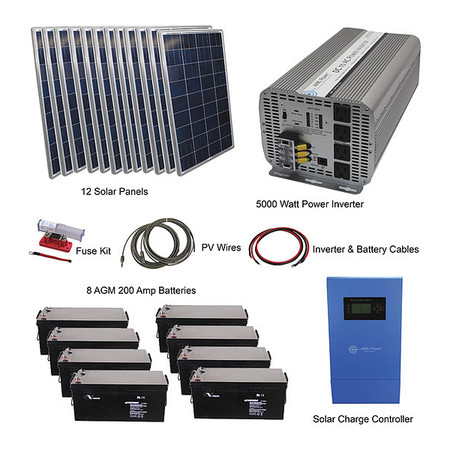 Aims Power 5000 watt Solar InverterOff Grid Kit KITB-5K24120-C2