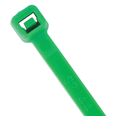 SECURITIE Cable Tie, 8", 50 lb., Green, PK100 CT8-50100G