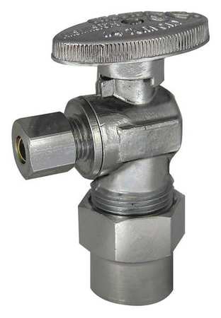 KISSLER Angle Stop Valve, Brass, CPVC, 1/2 in. 88-9385