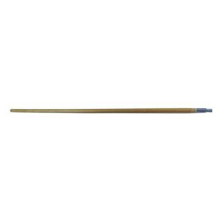 Michigan Brush 60" Handle, 1 in Dia, Silver, Tan, Wood HND-25260