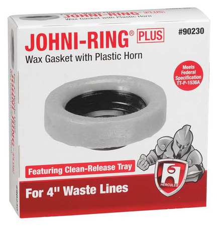 HERCULES Toilet Bowl Ring, Wax, 4in 90230