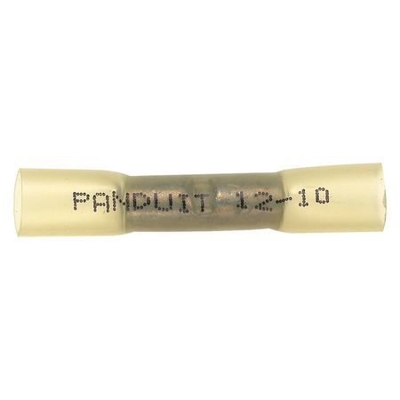 PANDUIT Butt Splice Connector, 12 to 10 AWG, PK20 BSH10-E