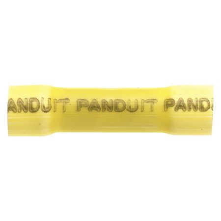 PANDUIT Butt Splice Connector, Yllw, 1.170in., PK25 BSV10X-Q