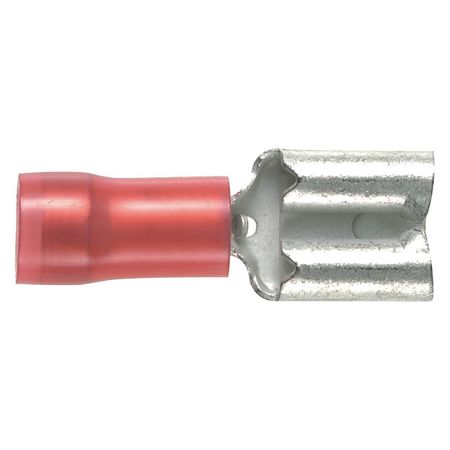 PANDUIT Female Disconnect, Red, 22-18AWG, PK1000 DNF18-250-M