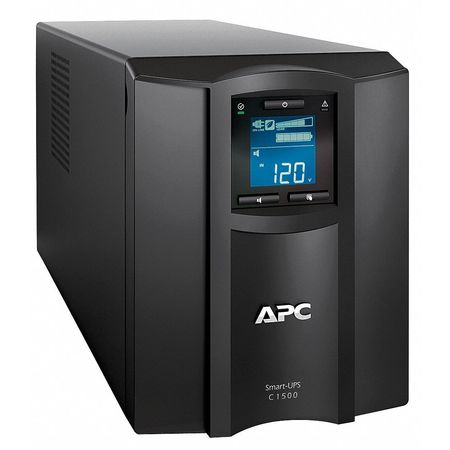 Apc Smart UPS, 1.5kVA, 8 Outlets, Rack/Tower, Out: 120V AC , In:120V AC SMC1500C