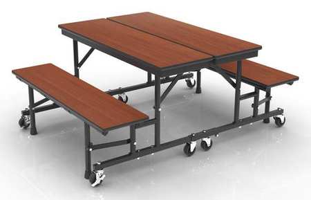 PALMER HAMILTON Convertible Bench Table , 96" W 29" H, Cherry Tabletop 34M13291508-EG-KDC-B