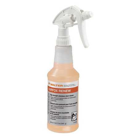 WALTER SURFACE TECHNOLOGIES Acidic Cleaning Solution, 16.9 oz. 54A083