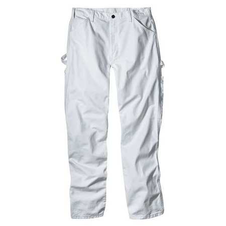 Dickies Painters Pants, Cotton Drill, White, 36x32 2953WH 36 32