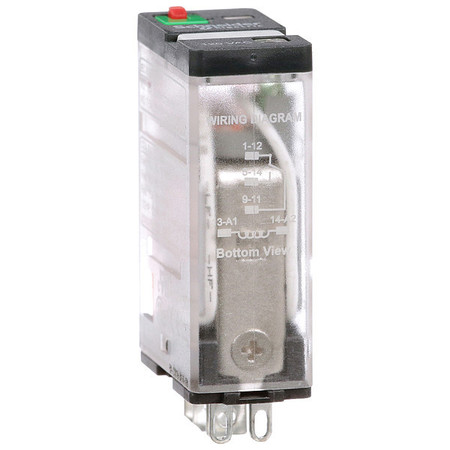 Schneider Electric General Purpose Relay, 120V AC Coil Volts, Square, 5 Pin, SPDT 781XAXRM4L-120A