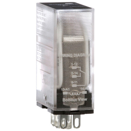 Schneider Electric General Purpose Relay, 120V AC Coil Volts, Square, 5 Pin, SPDT 781XAXRC-120A